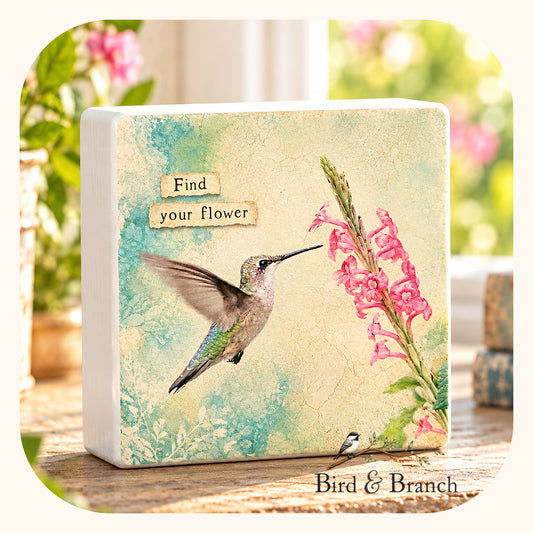 Find Your Flower - Hummingbird Art Block